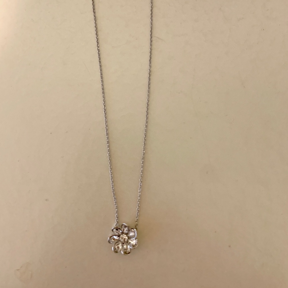 Swarvoski Crystal and Sterling Silver Necklace
